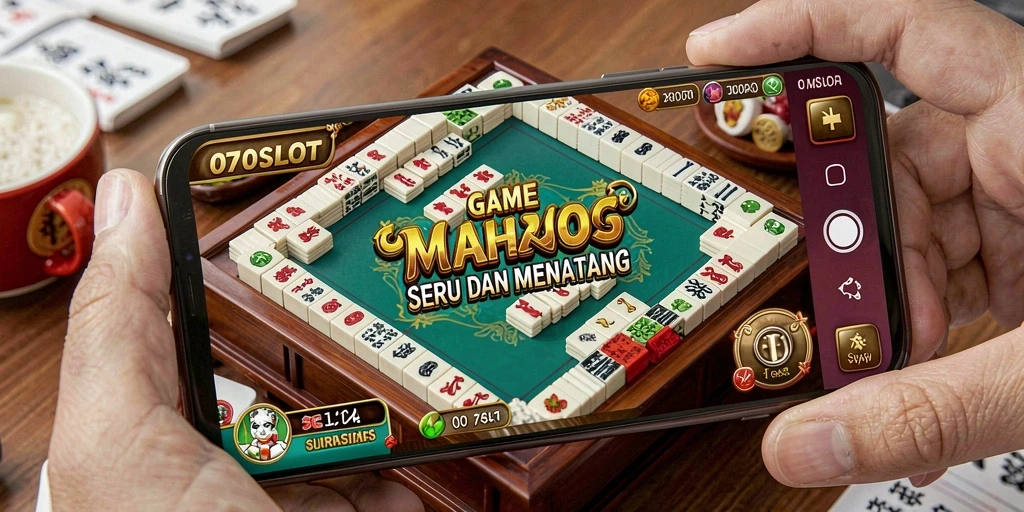 Tampilan gameplay seru di 070SLOT untuk penggemar Mahjong.