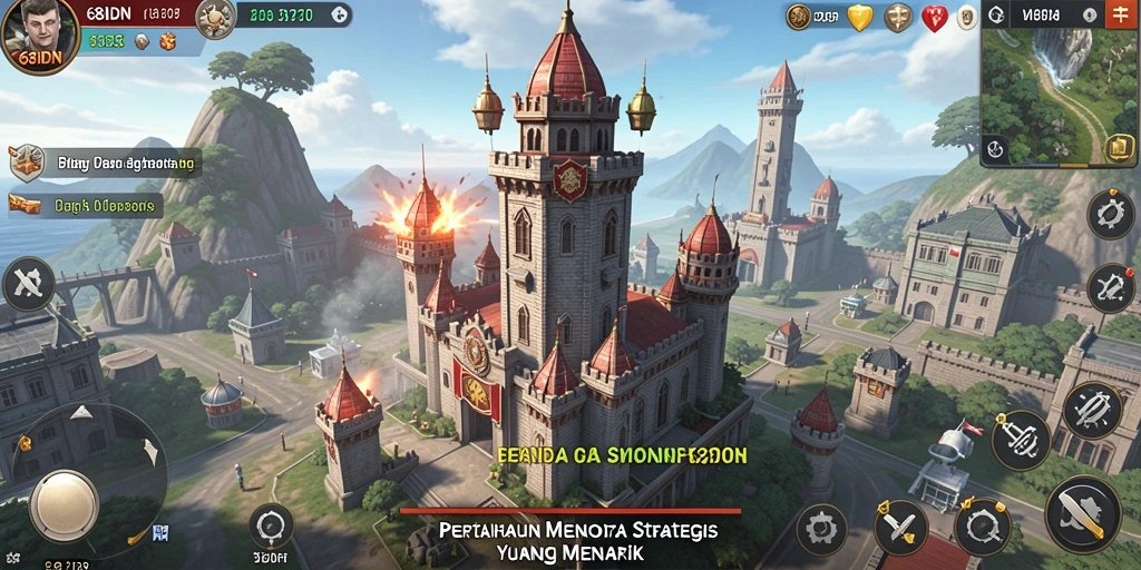 Screenshot menunjukkan aksi menara dalam pertempuran di 68IDN.