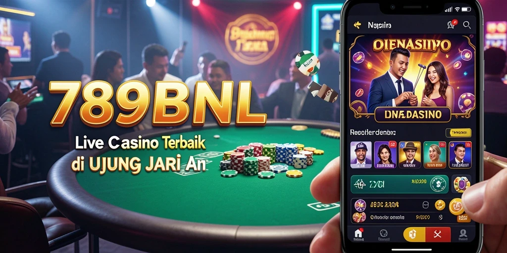 Tampilan gameplay Live Casino yang mendebarkan di 789BNL.