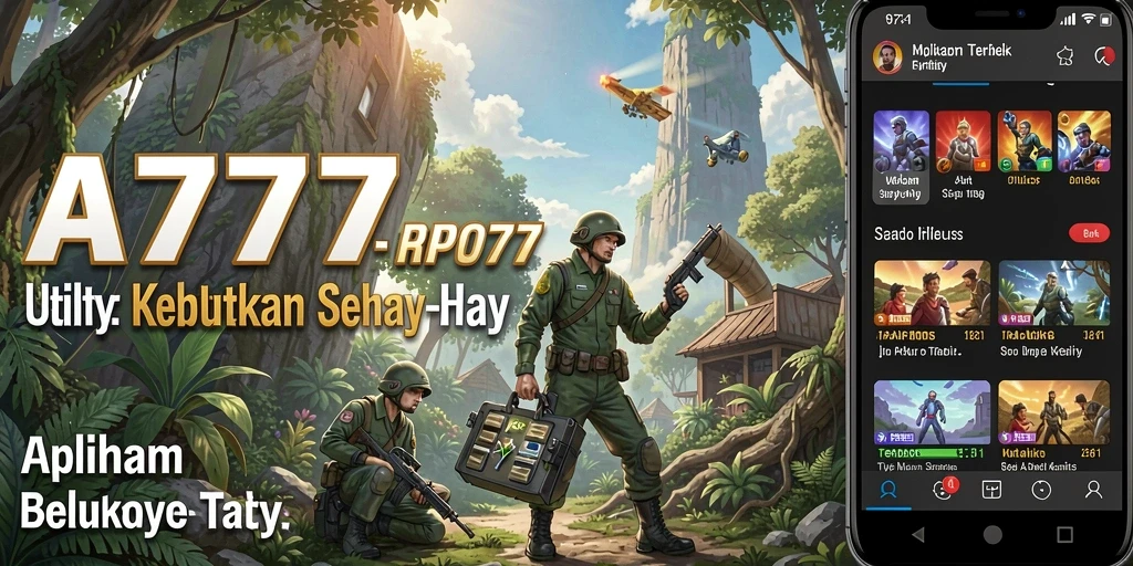 Screenshot A7777 menampilkan fitur unggulan dalam manajemen Utility.