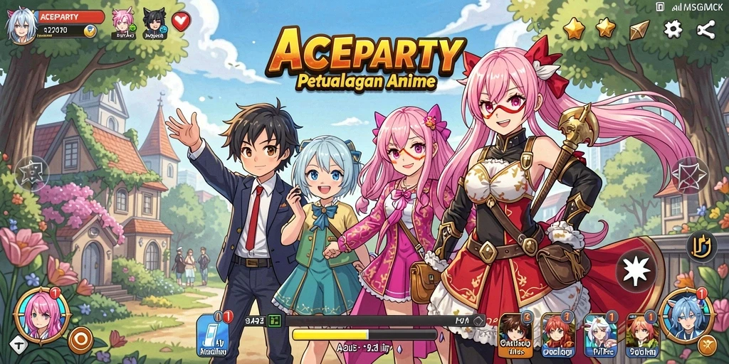 Tampilan gameplay menakjubkan dari ACEPARTY yang memikat.