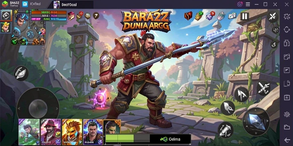 Gameplay seru ARPG dengan pertempuran dinamis di BARA22.