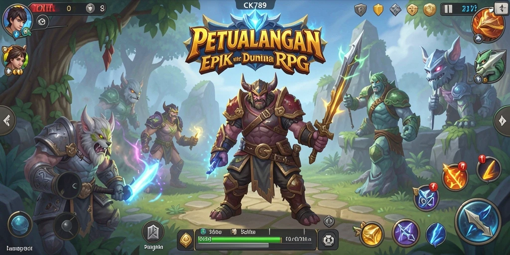 Screenshot CK789 menampilkan aksi pertarungan seru yang dinamis.