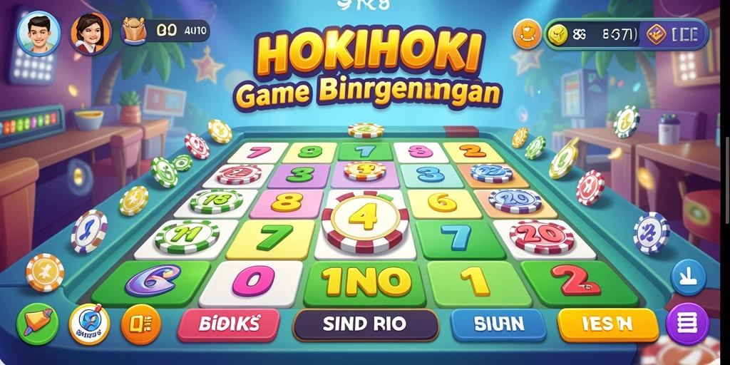 Tampilan gameplay HOKIHOKI yang seru dan menarik.