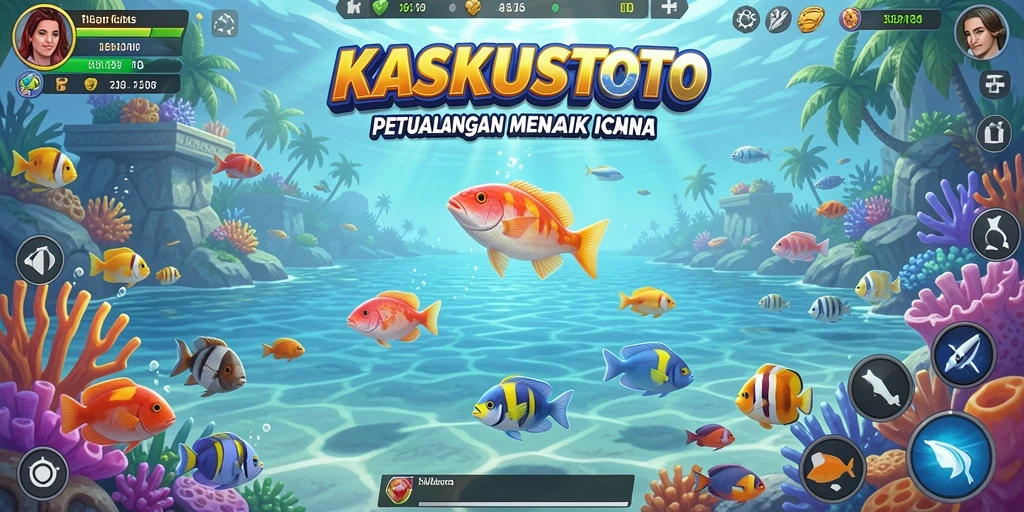 Tangkapan grafik seru dari gameplay Tembak Ikan KASKUSTOTO.