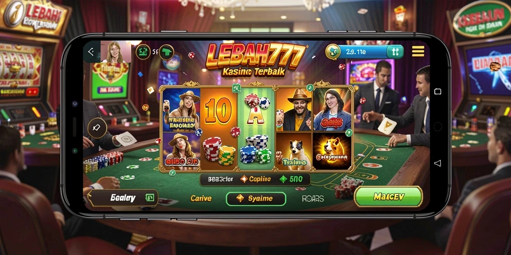 Tampilan menarik dari gameplay Kasino LEBAH777.