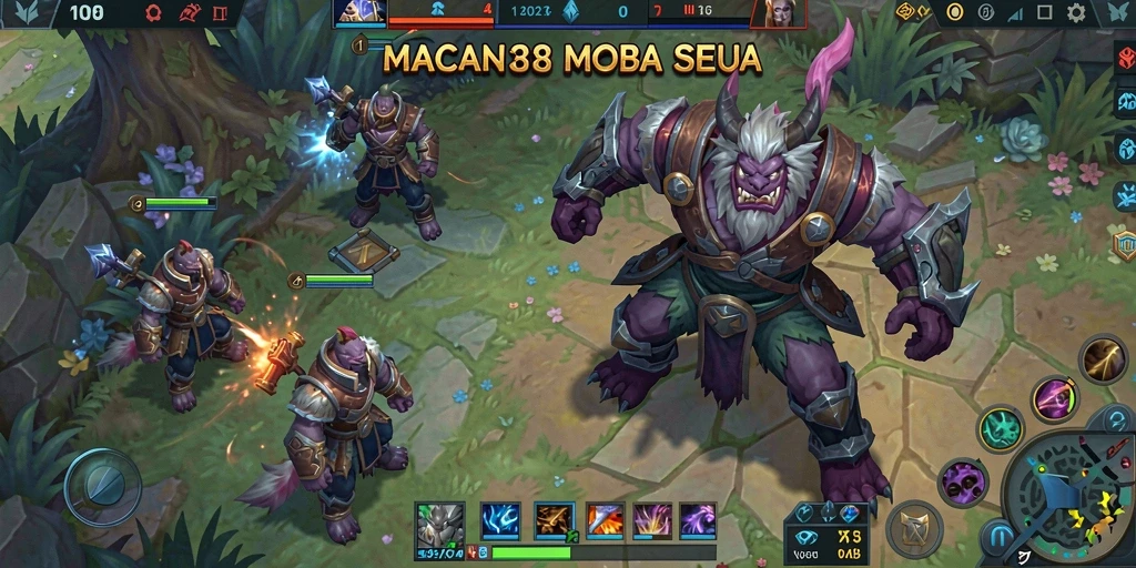 Tampilan gameplay seru dari MACAN388 di arena MOBA