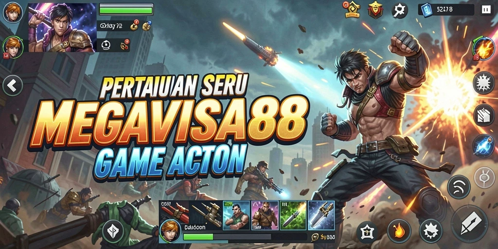 Tangkapan layar menunjukkan aksi seru dalam MEGAVISA88.
