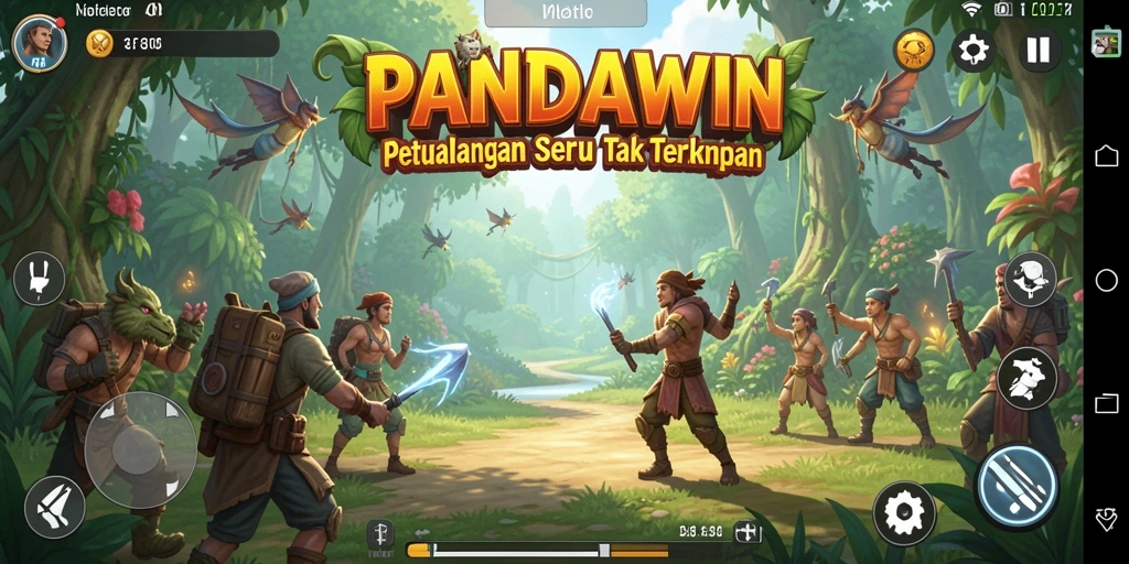 Tampilkan gameplay seru dari PANDAWIN dalam petualangan yang mendebarkan.