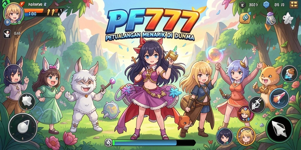 Screenshot menampilkan aksi seru dalam game Anime PF777.