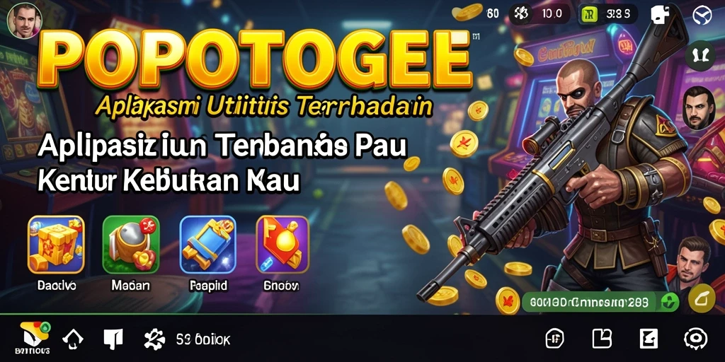 Tampilan antarmuka aplikasi POPOTOGEL yang user-friendly.