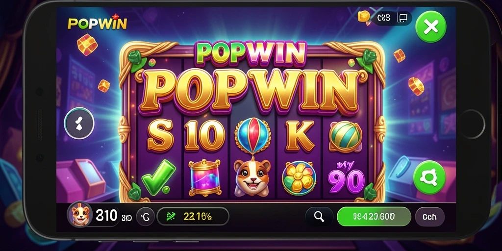 Screenshot gameplay POPWIN dengan tampilan slot yang menarik.