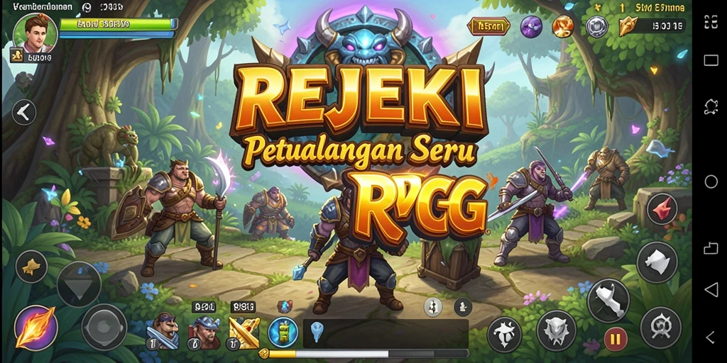 Screenshot gameplay REJEKI yang menampilkan petualangan RPG yang mendebarkan.