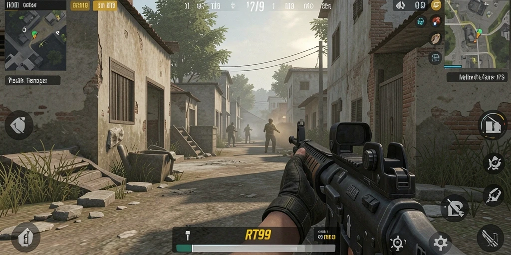 Gameplay intens RT99 dengan grafis menawan dan aksi seru.