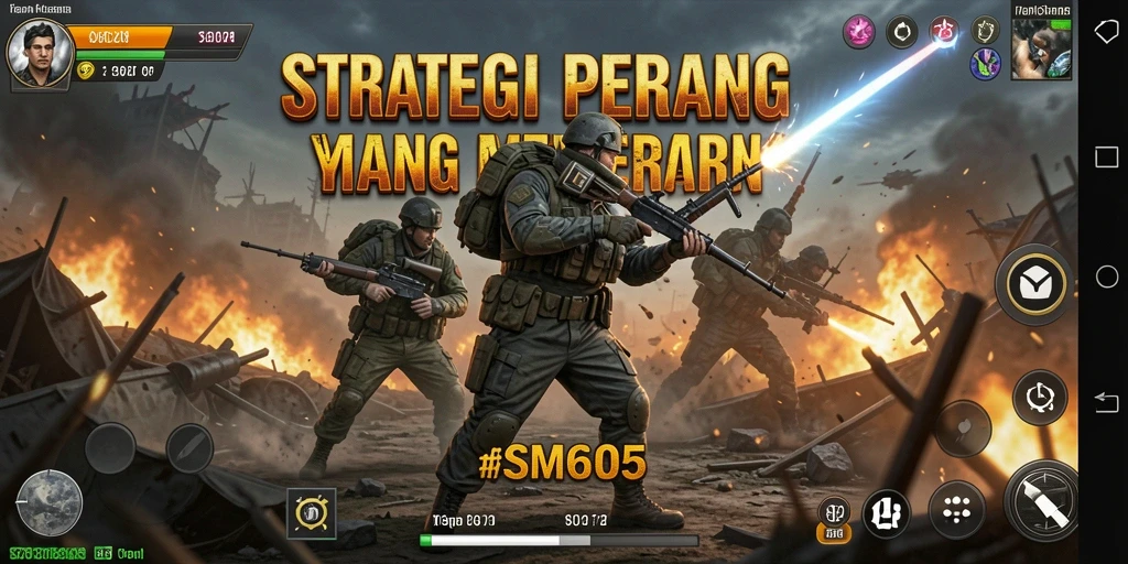 Tampilan gameplay SM605 yang menegangkan dan penuh strategi.
