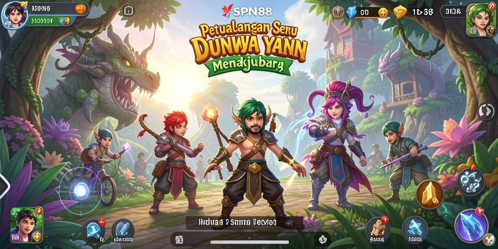 Screenshot gameplay SPN88 menampilkan petualangan seru dengan karakter dan dunia yang luas.